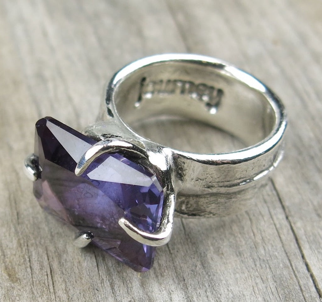 Talon Ring with Alexandrite